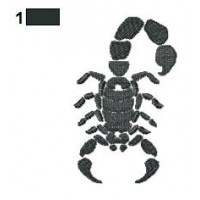Scorpion Tattoo Embroidery Design 06